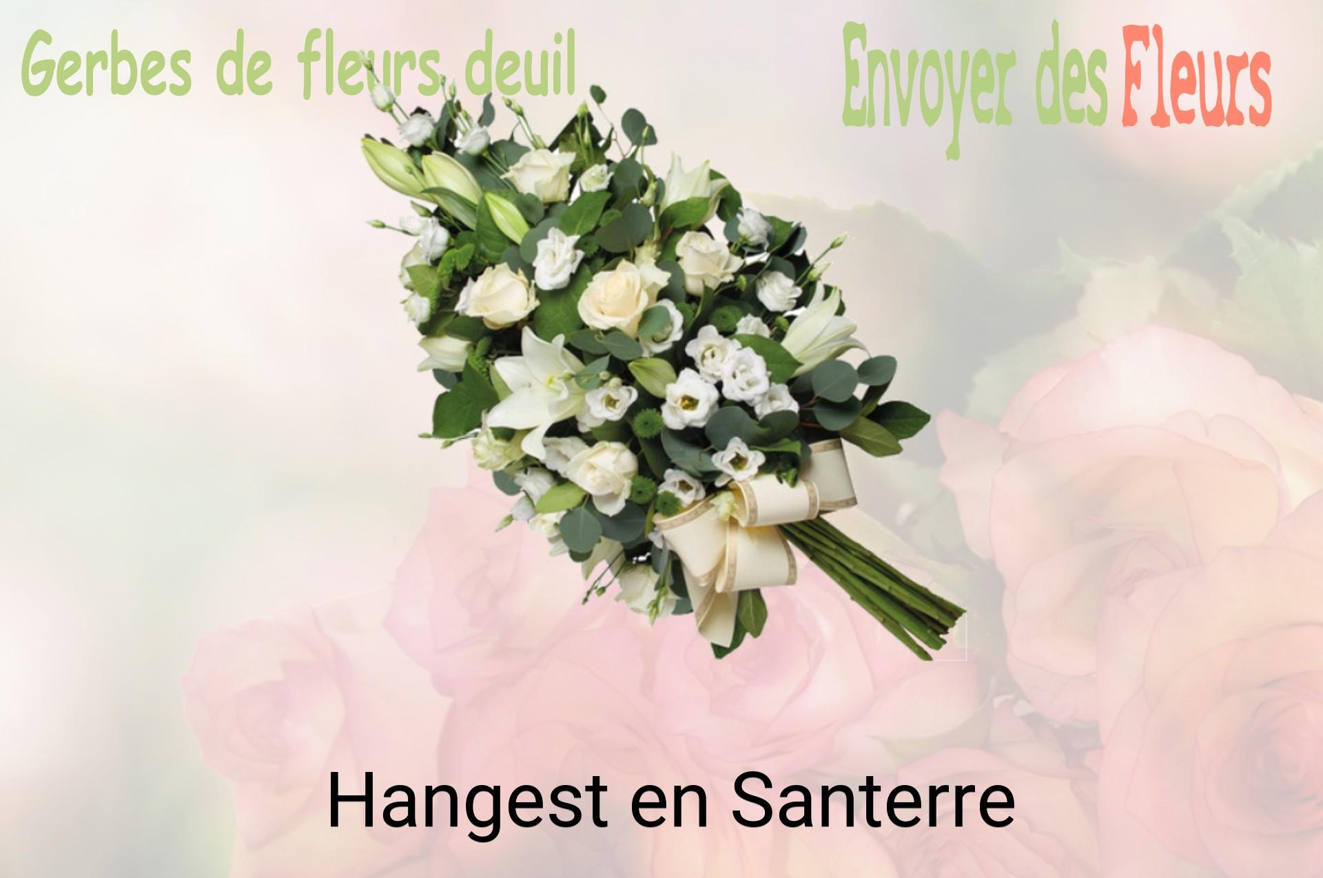 Gerbe de fleurs de deuil livrée à Hangest-en-Santerre